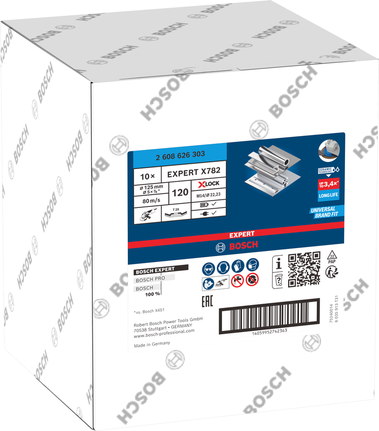 Lamelový kotouč Bosch EXPERT X782 125 mm G120 X-Lock box.